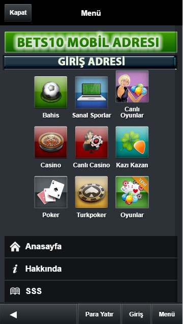 Bets10 Mobil Adresi ve Giriş