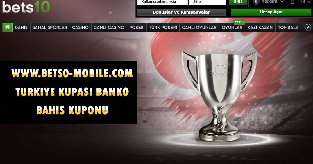 Türkiye Kupası Programı ve Banko Bahis Kuponu 28 - 30 Kasım 2017